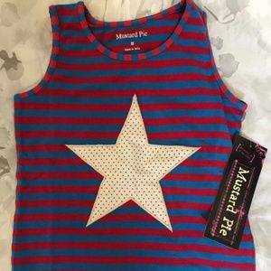 Mustard Pie girl’s Star & Stripes size 8 NWT